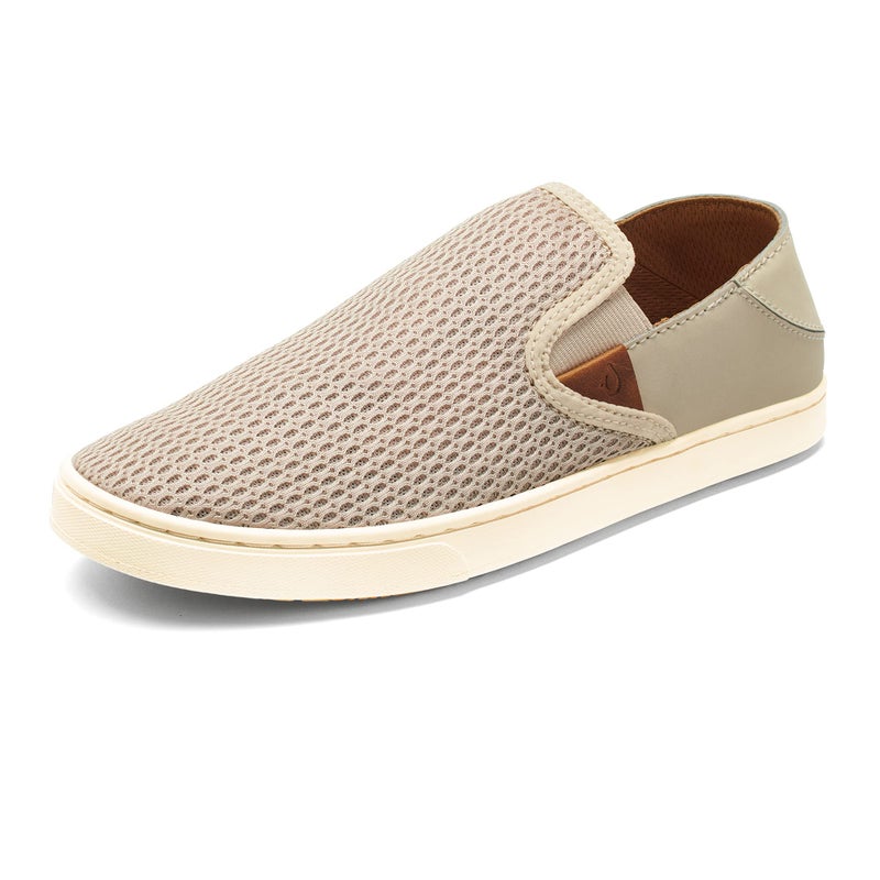 OLUKAI Pehuea Women's Slip On Sneakers, Casual Everyday Shoes with Easy On & Off Design, Breathable Mesh & Drop-in Heel, All-Day Comfort & Support, Tapa/Tapa, 11 - Image 1